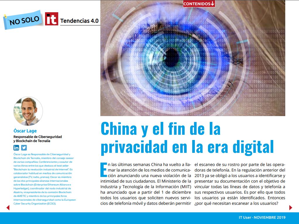 China y el fin de la privacidad digital